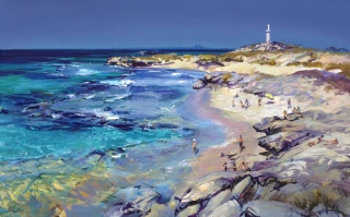 Greg Baker - A Summer Basin, Rottnest - oil on canvas - SOLD