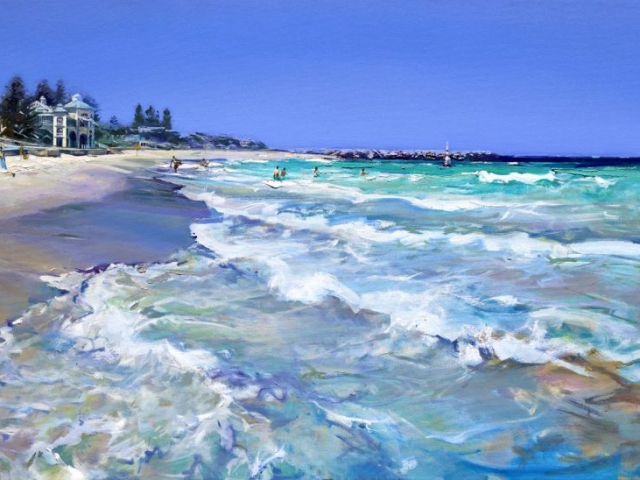 Early in the Season, Cottesloe - 75 x 140 cm - stretched - $1200 - Ltd Ed of 50
