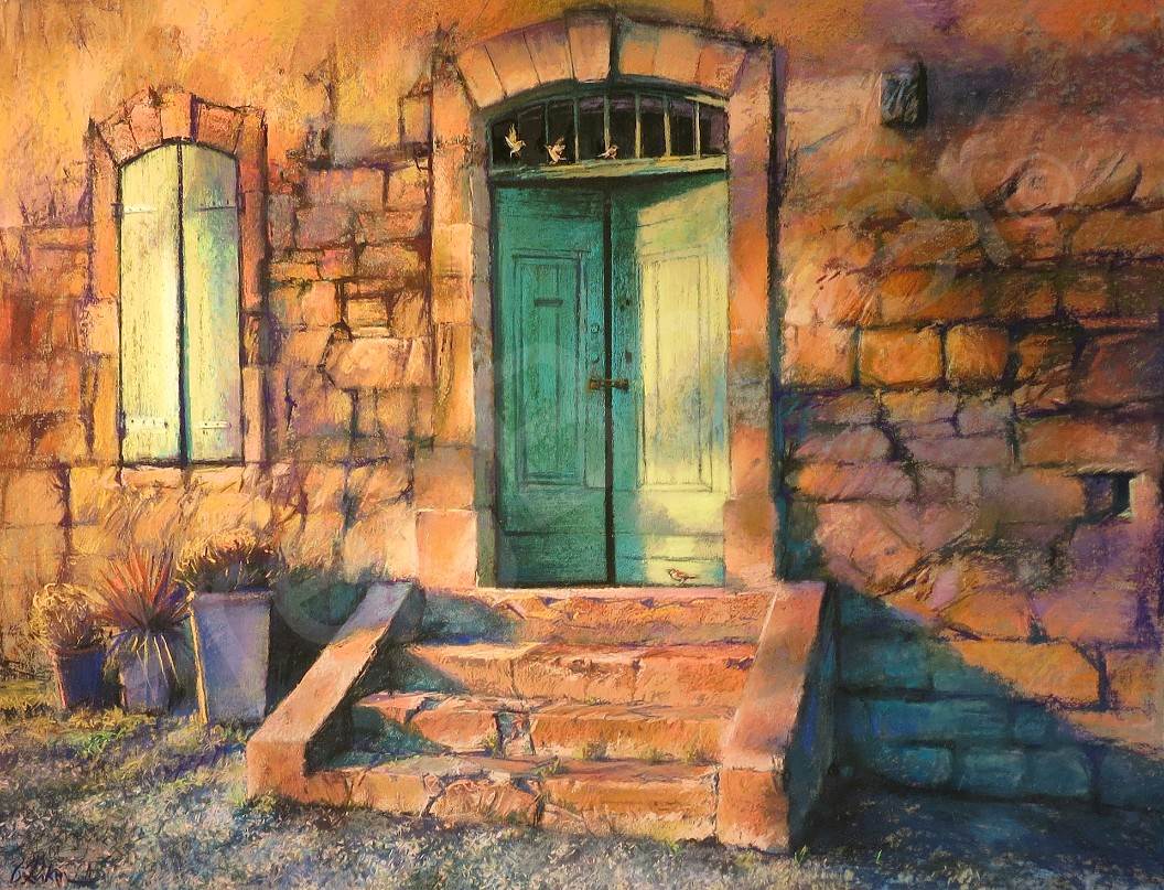 Summer Stays and Lazy Shadows - Pastel on board - 74 x 98 cm - SOLD