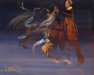 Blue Danube - oil on board - 20 x 26 cm - SOLD
