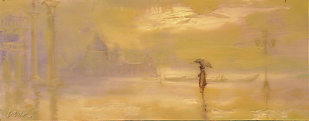 As if in a Dream, Wandering Lonely as a Cloud - oil on perspex - 37 x 95 cm - SOLD