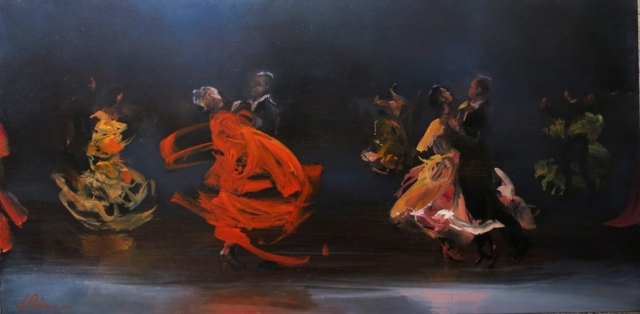 Carousel - oil on canvas - 51 x 102 cm - SOLD