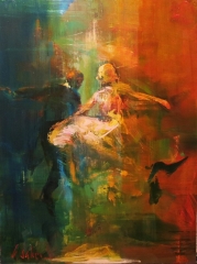 Indelible - oil on board (under glass) - 45 x 34 cm - SOLD