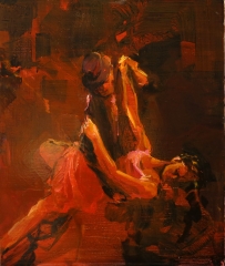 Matador - oil on board - 45 x 38 cm - SOLD