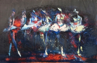 Adagio - oil on board - 38 x 58 cm