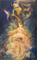 Genie - oil on board - 92 x 56 cm - SOLD