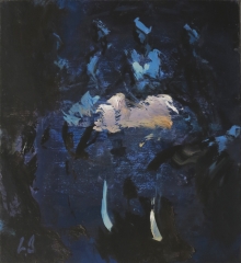 Blue Dancers - oil on board - 37 x 33 cm - SOLD