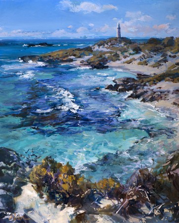 Bright Day in July, Rottnest - oil on canvas - 80 x 65 cm - SOLD