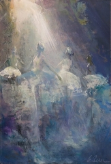 From the Wings - oil on board - 61 x 40 cm - SOLD