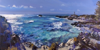 Diamond Water, Rottnest - oil on canvas - 51 x 102 cm - SOLD