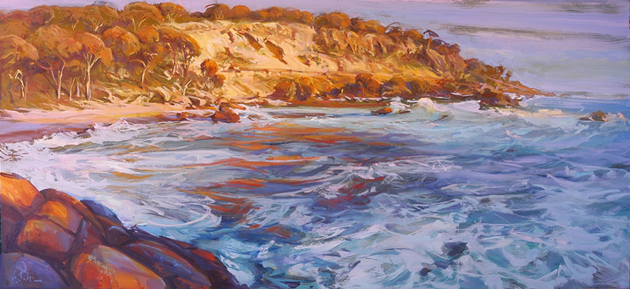 First Blush, Bunker Bay - oil on canvas - 65 x 155 cm - SOLD