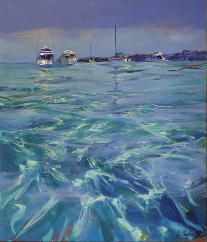 Flotilla, Parker Point - oil on canvas - 70 x 59cm - SOLD