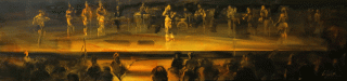 Motown at the Quarry - oil on canvas - 34 x 164 cm - SOLD
