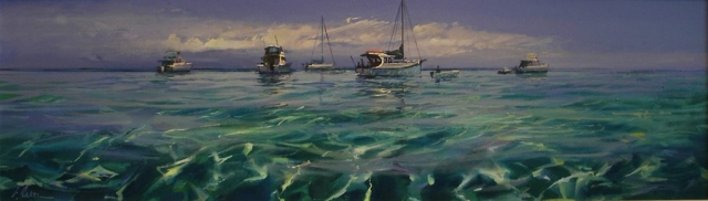 Rhythms of a Perfect Day - oil on canvas - 51 x 177 - SOLD