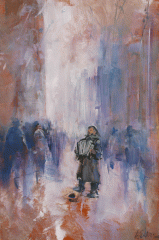 Serenading the Air - oil on board - 56 x 36 cm - SOLD