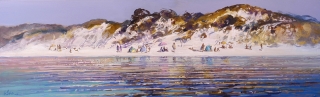 Summer Rhythm - oil on perspex - 33 x 118 cm - SOLD