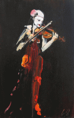 The Soloist - oil on board - 35 x 22 cm - SOLD