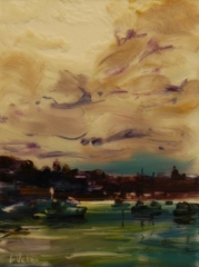 Billowing - oil on perspex - 40 x 30 cm - SOLD