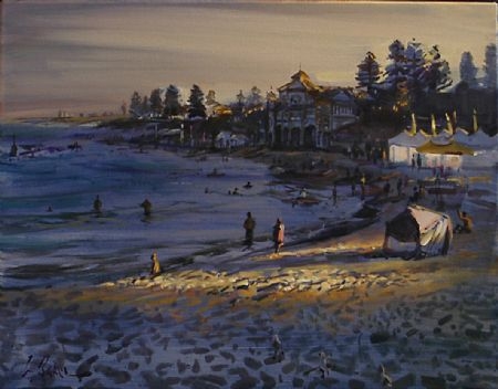 The Great Day, Cottesloe - oil on canvas - 55 x 70 cm - SOLD