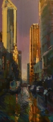 Pale Giants - oil on board - 64 x 29 cm - SOLD