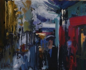 Parade of Colour - oil on board - 24 x 30 cm - SOLD