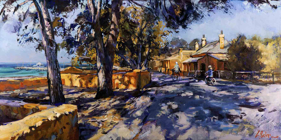One Sunday Morning, Rottnest - oil on canvas - 50 x 101 cm - SOLD