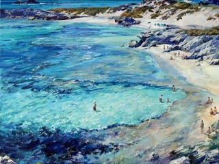 Greg Baker - 'Summer Basin'- (Oil on canvas, 134x100cm)