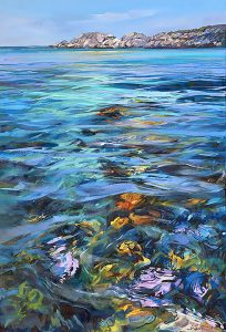 Greg Baker - 'The Bay Of Roses' - (Oil on canvas, 123x84cm)