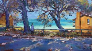 Greg Baker - 'The Morning Easterly, Vincent Way' - (Oil on board, 31x56cm)