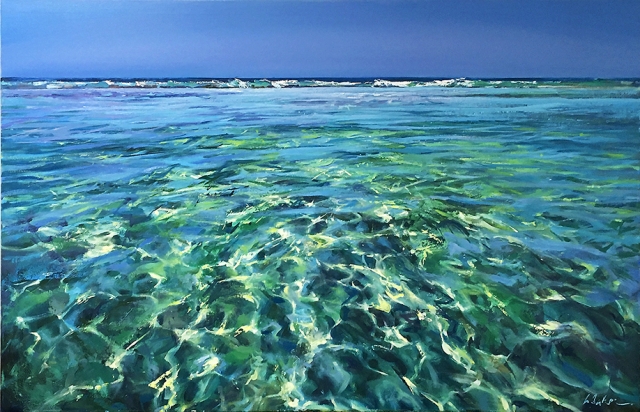 Greg Baker - Inside the Reef (oil on canvas 84 x 123cm) SOLD