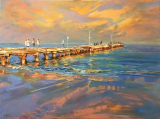 Greg Baker - Living in a Lightscape - oil on canvas - 92 x 122cm - SOLD