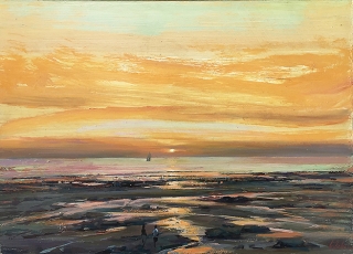 Greg Baker - Pindan Tide - study (oil on board 30 x 41cm)