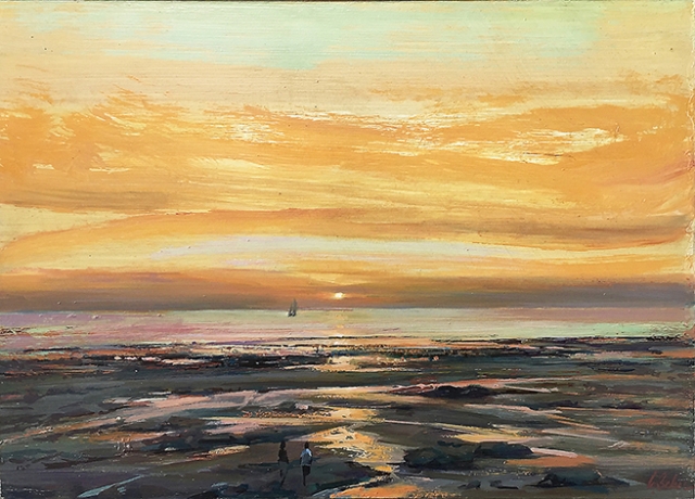 Greg Baker - Pindan Tide - study (oil on board 30 x 41cm)
