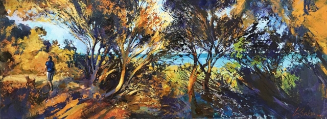 Glimpses (Coogee) - oil/canvas on board - 32 x 90cm - SOLD