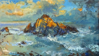 Sugarloaf - oil on canvas - 46 x 80 cm