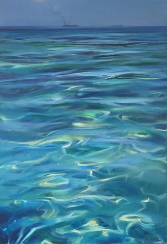 From the Shallows (Gage Roads) - oil on canvas - 88 x 60 cm