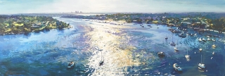 Birds Eye - oil on board - 40 x 120 cm - SOLD