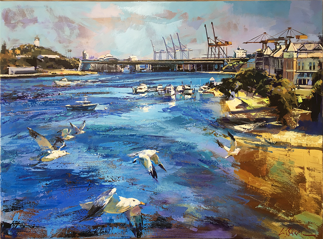 Between Bridges - oil on canvas - 100 x 135 cm - SOLD
