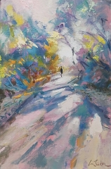 Heading Home - Spring oil 30 x 20cm SOLD