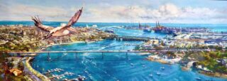 Greg Baker - Heading Out (oil) 70 x 200cm - SOLD