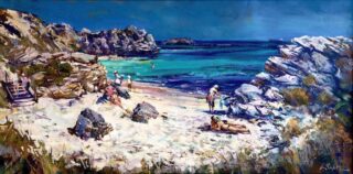 Greg Baker - Little Parakeet Little Paradise (oil) 55 x 110cm - SOLD